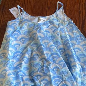 Kenny Flowers Blue and White Swim Coverup